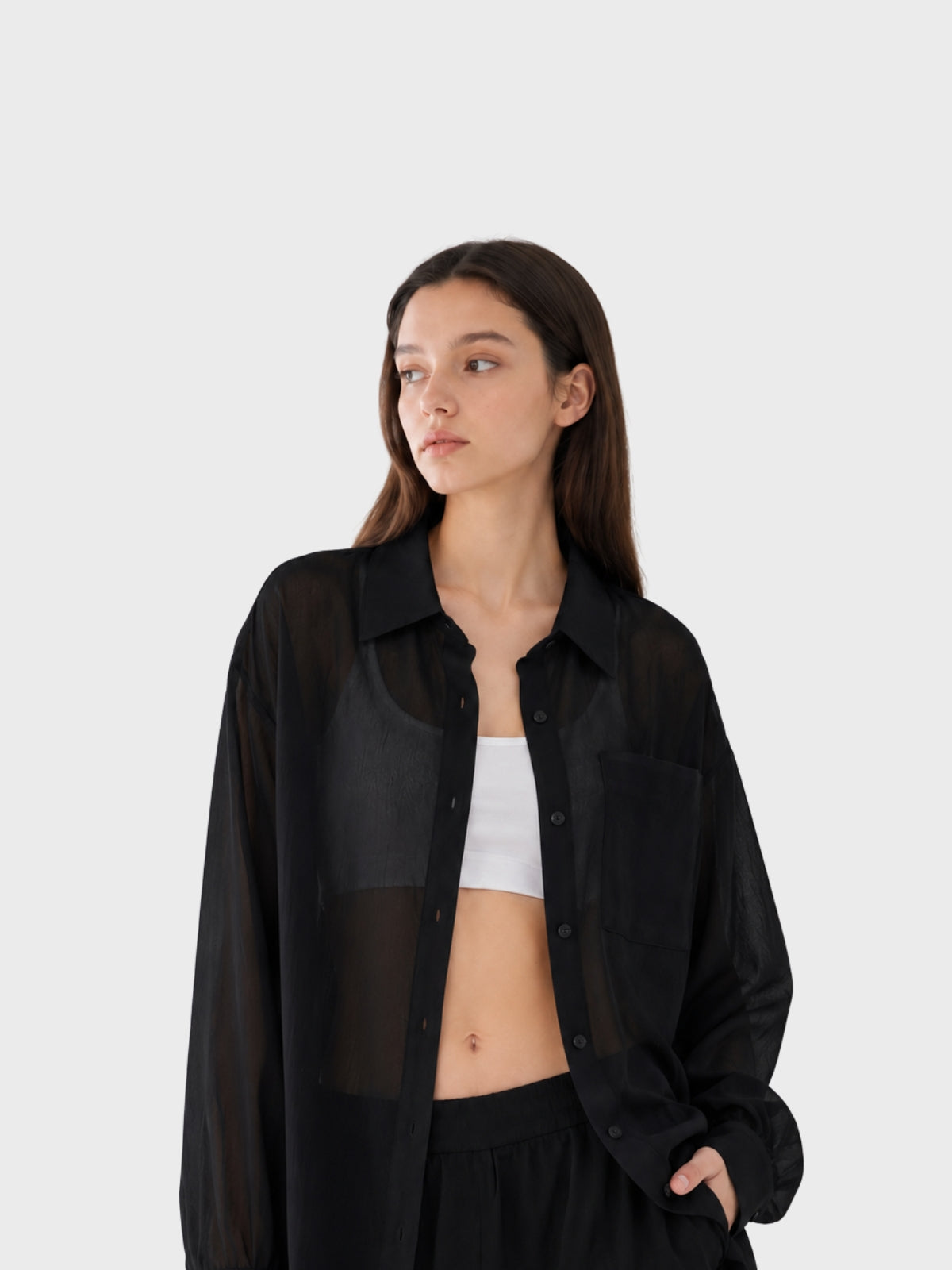 Black Button-Up Shirt