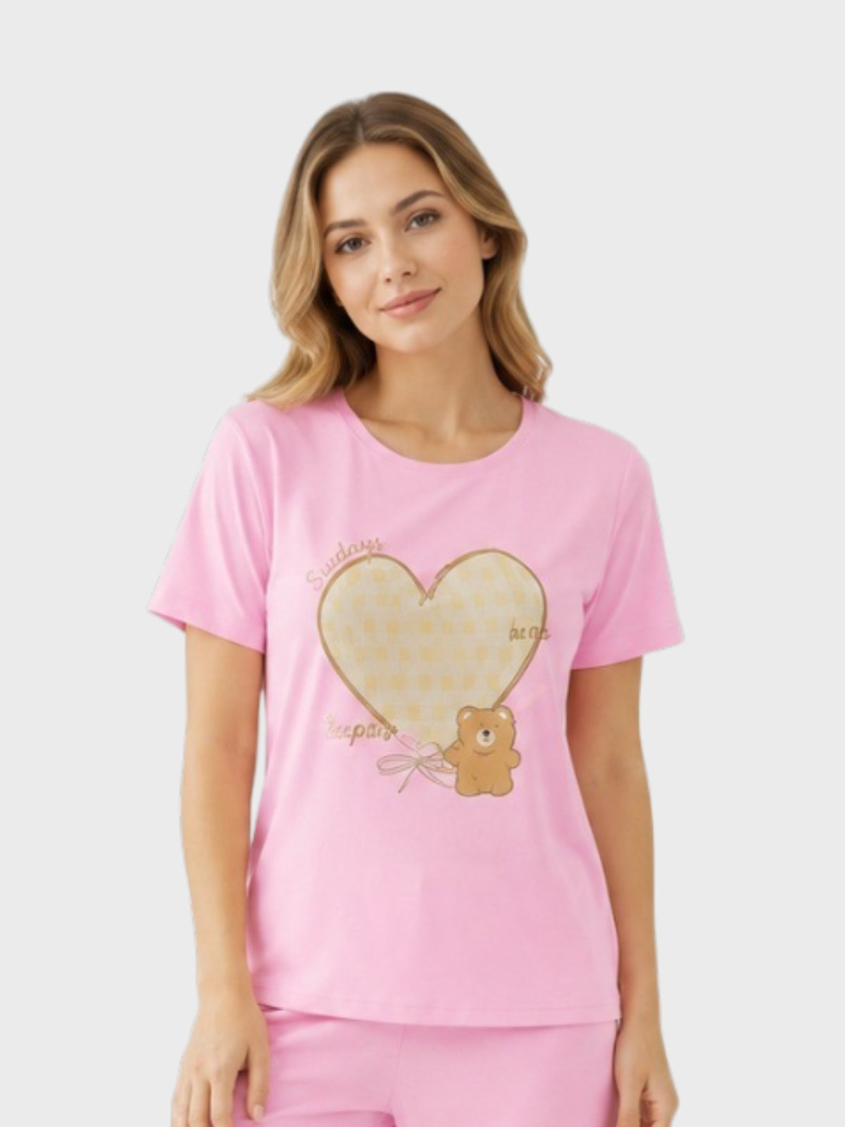 Pink Teddy Love Set
