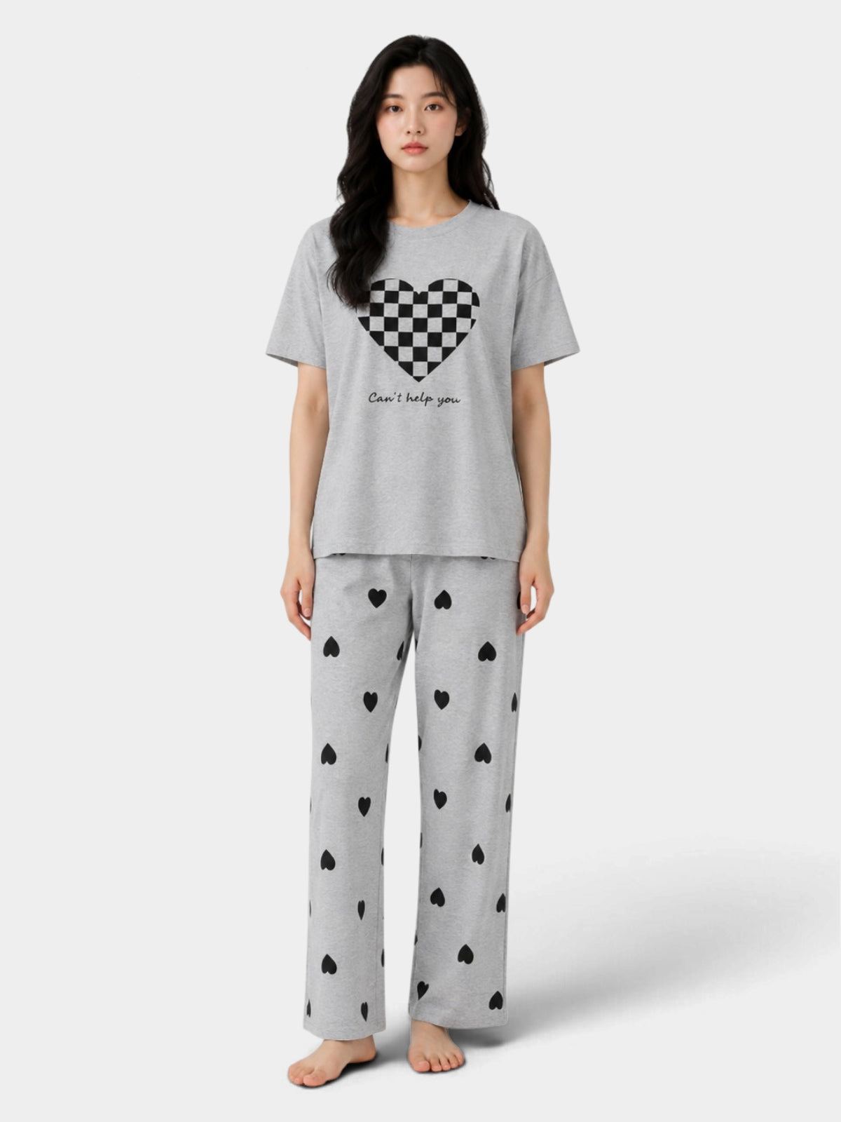 Love Grid Night Suit