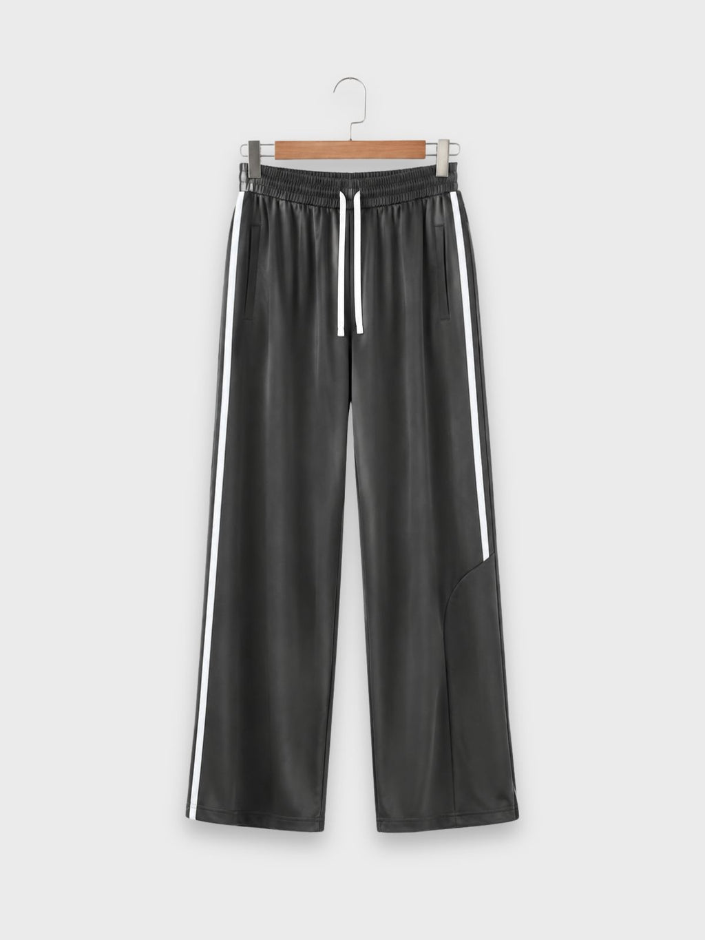 Black Athletic Stripe Trousers