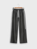 Black Athletic Stripe Trousers