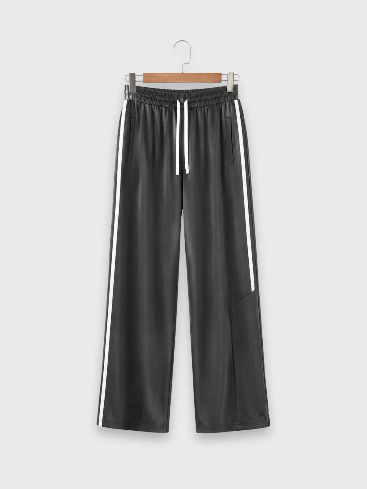 Black Athletic Stripe Trousers