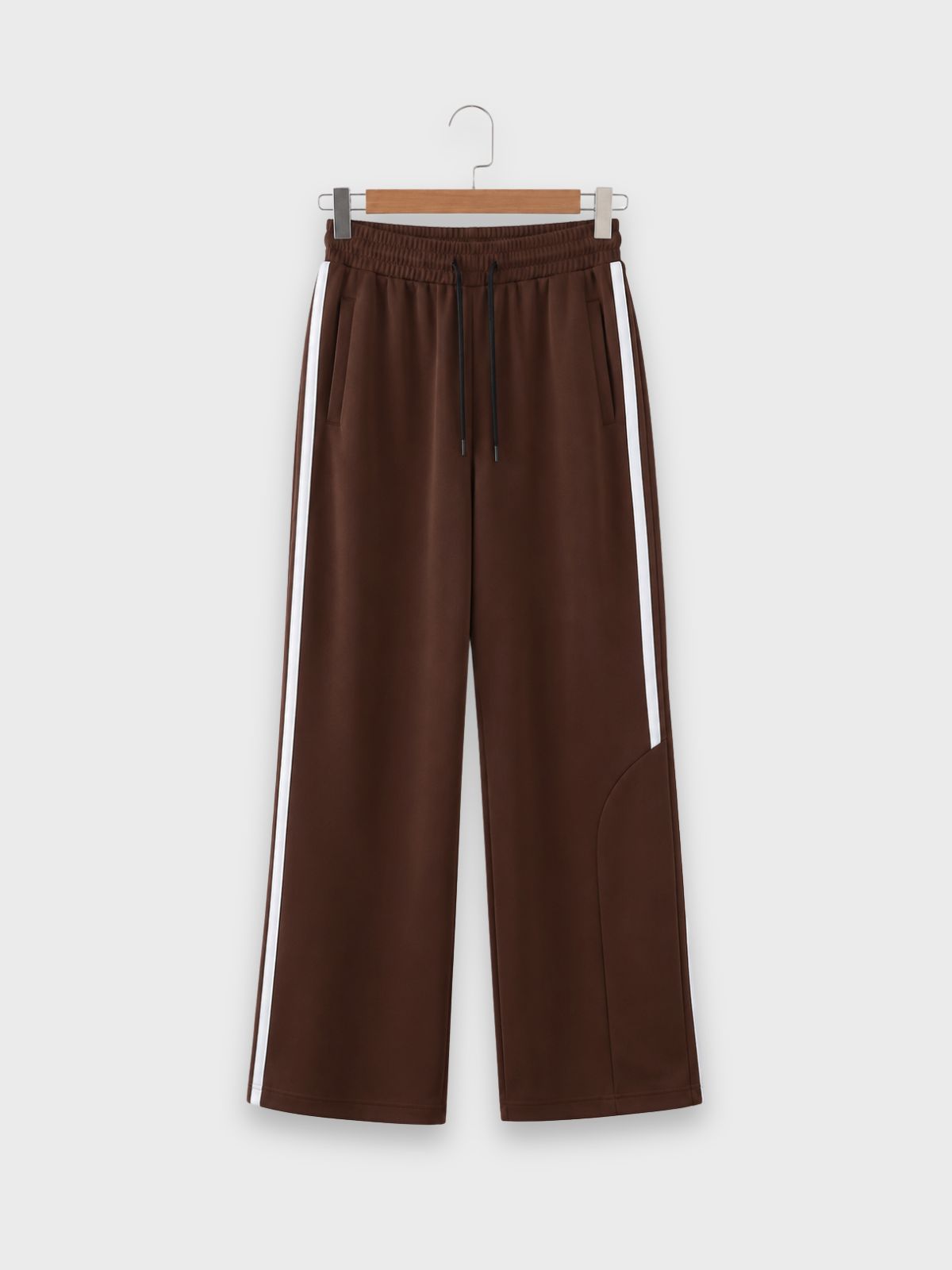 Brown Athletic Stripe Trouser