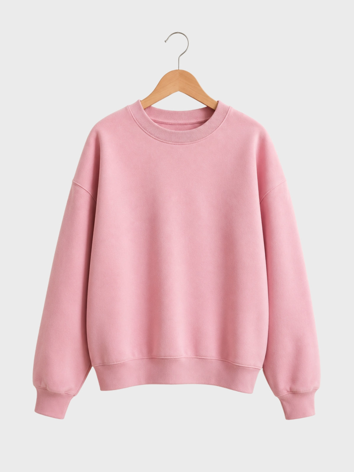 Soft Pink Oversized Sweatshirt