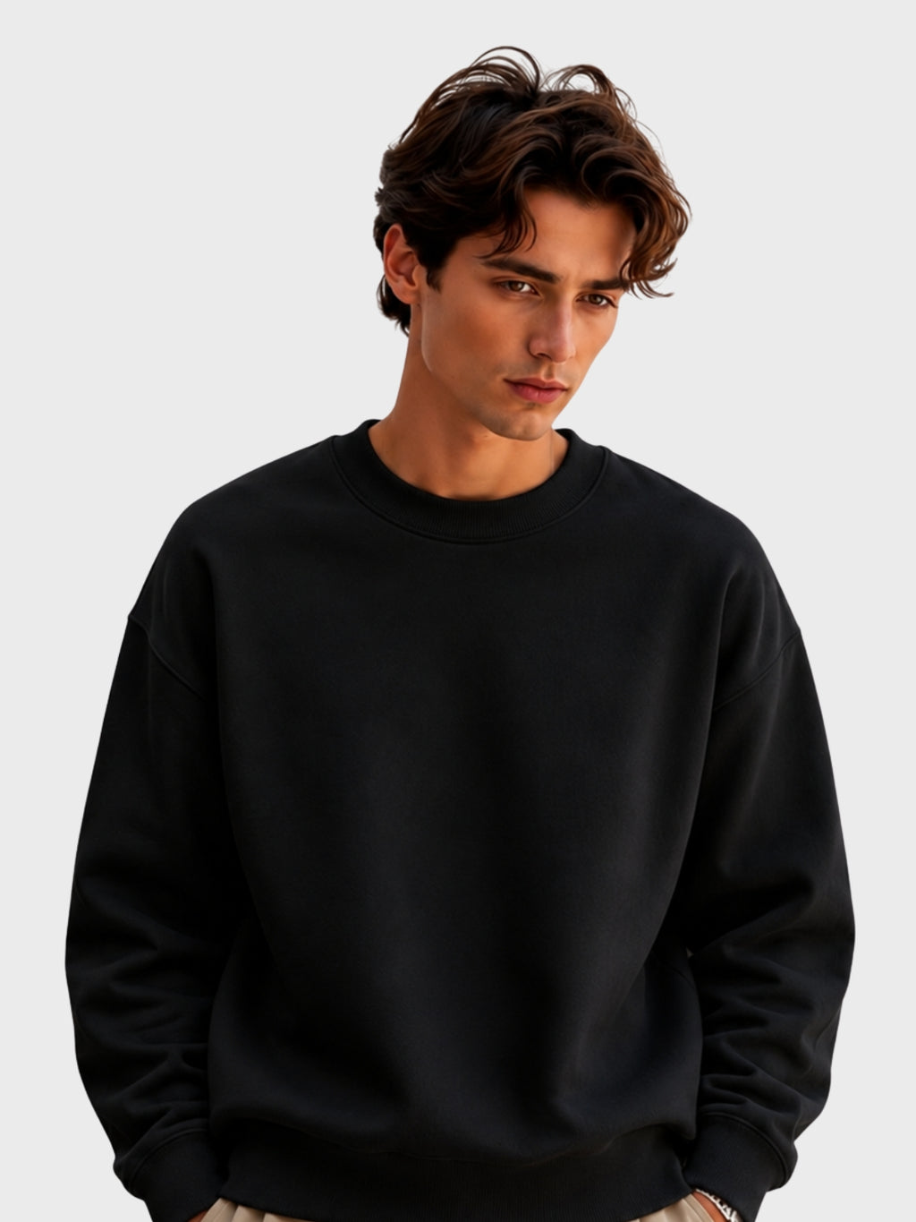 Classic Black Oversized Sweatshirt