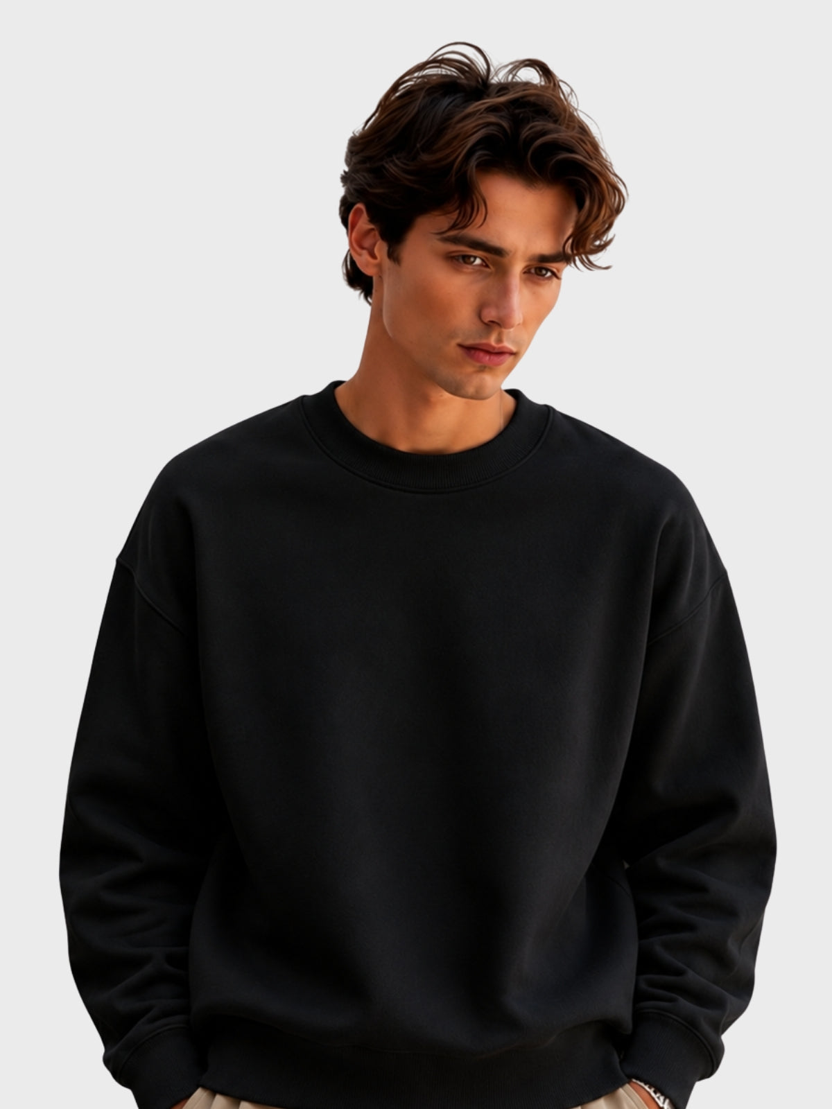 Classic Black Oversized Sweatshirt