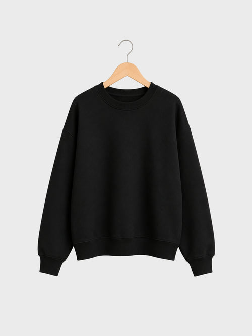 Black Oversized Sweatshirt