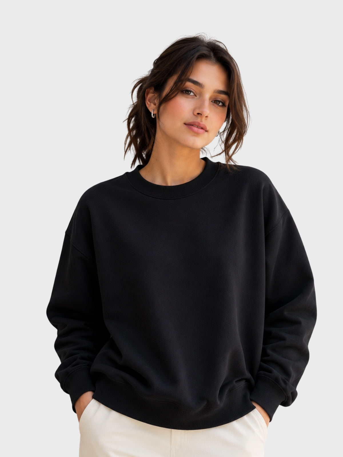 Black Oversized Sweatshirt