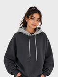 Charcoal & Grey Oversized Hoodie