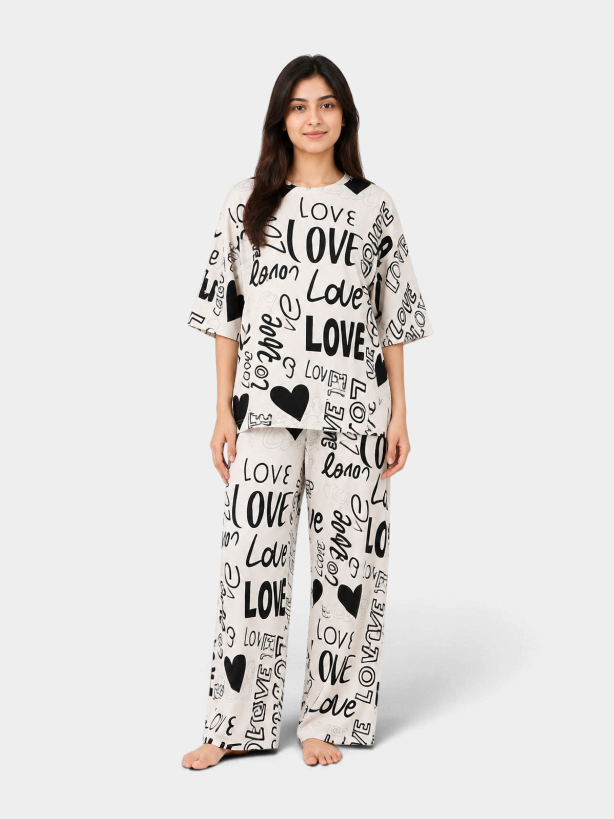 Love Script 2-Piece Night Suit