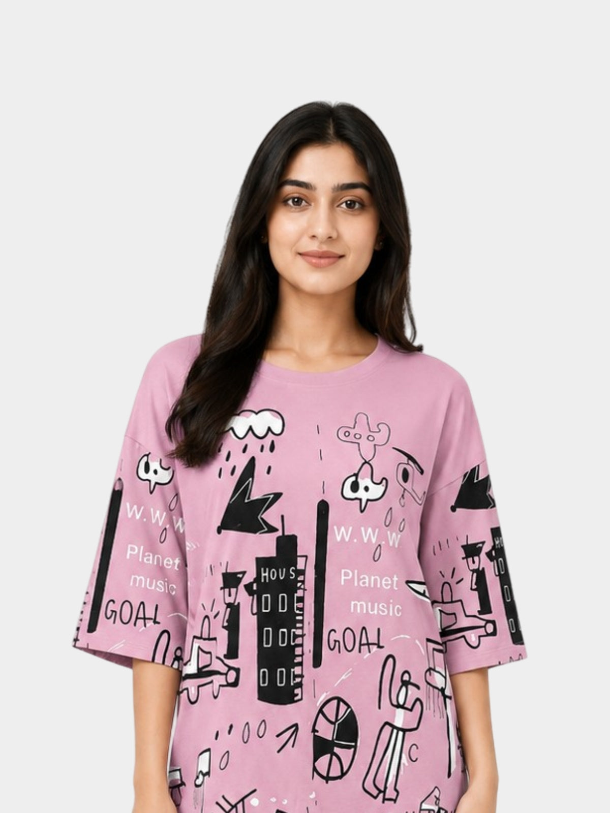 Pink Dream 2-Piece Night Suit
