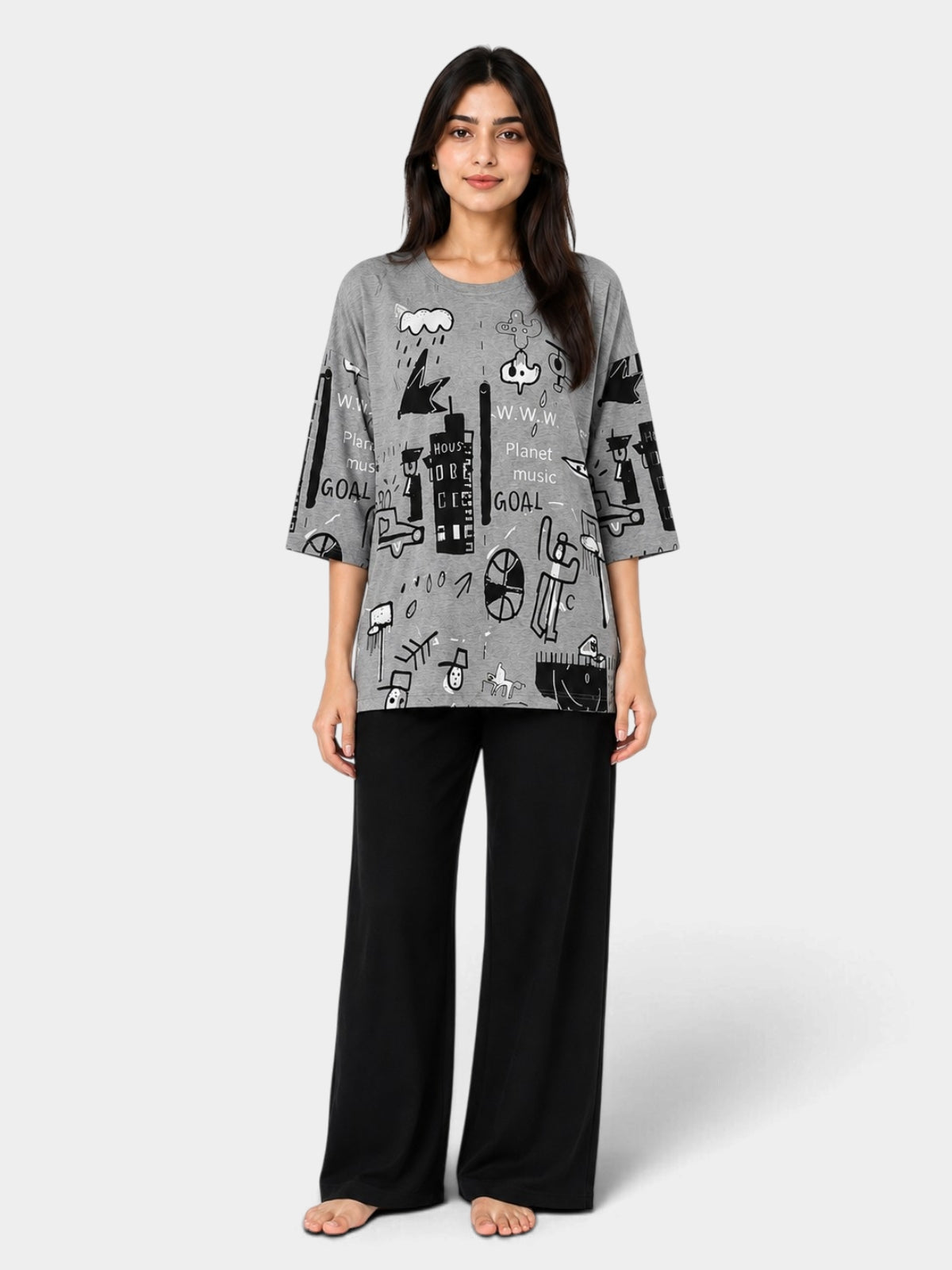 Midnight Vibes Night Suit