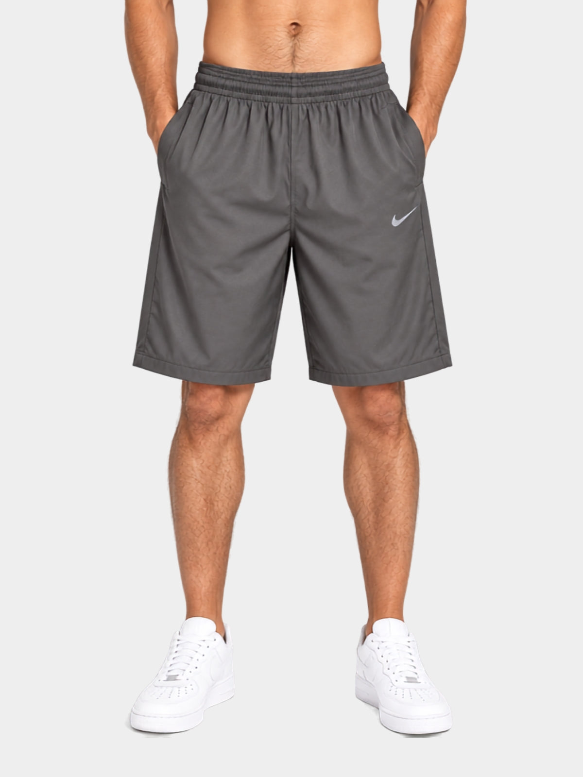 Men’s Dark Grey Dry Fit 3/4 Shorts