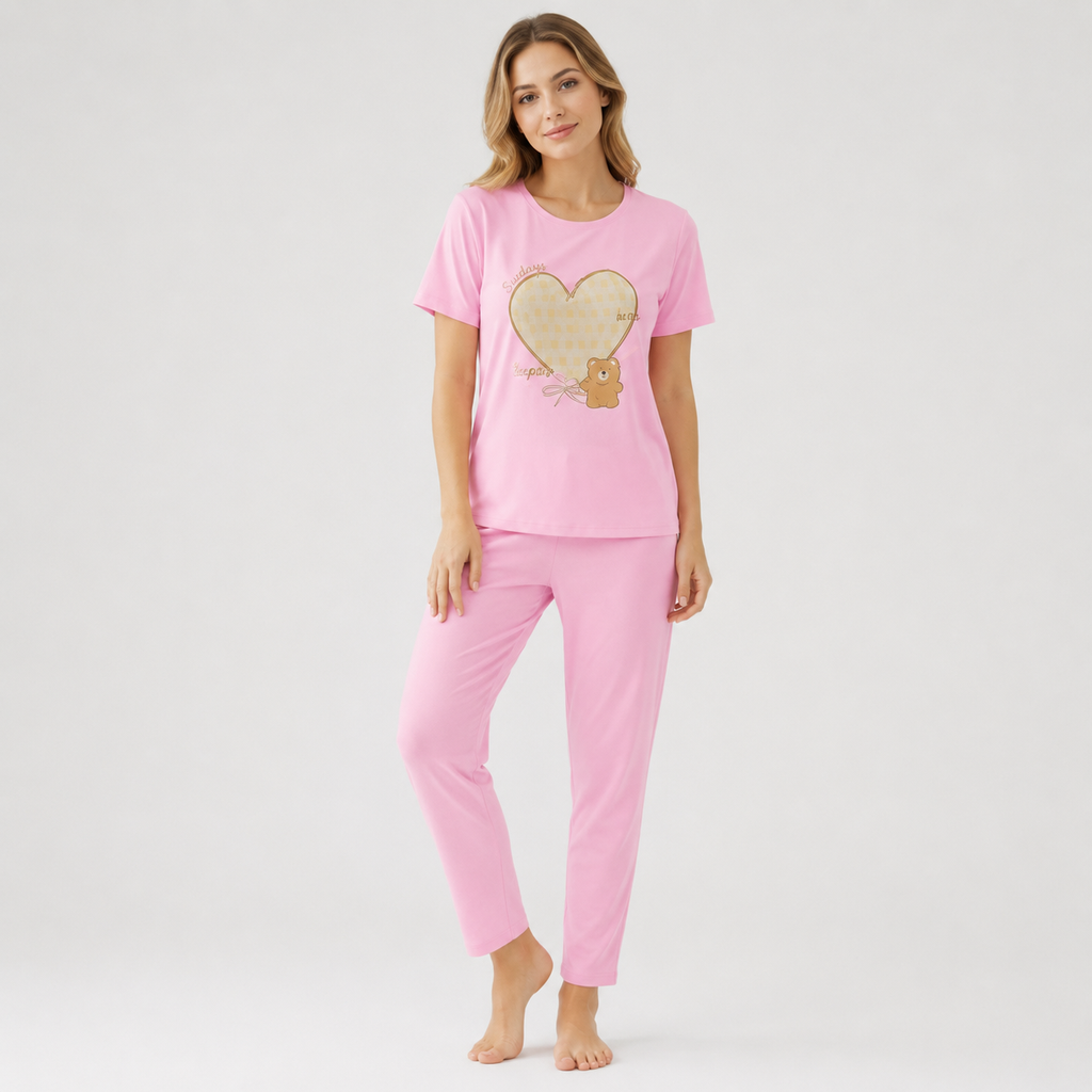 Pink Teddy Love Set